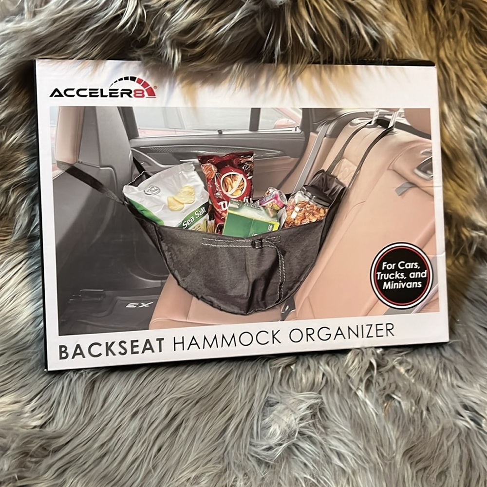NEW🌸Black Backseat Hammock Organizer